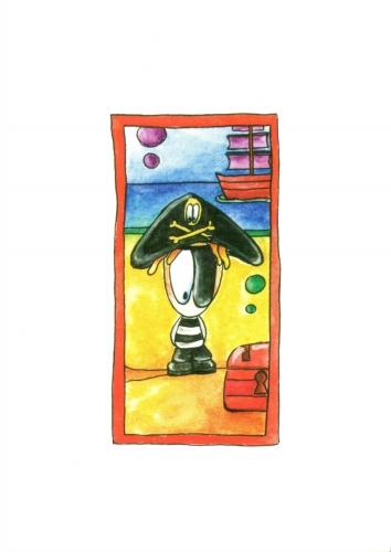 A6 Card - Pirate