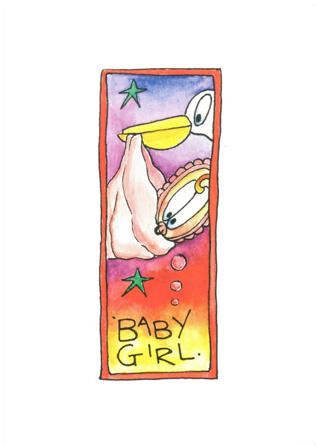 A6 Card - Baby Girl