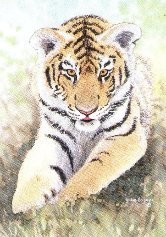 Rectangular Keyring - Tiger Cub