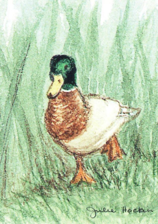 Rectangular Keyring - Mallard Duck