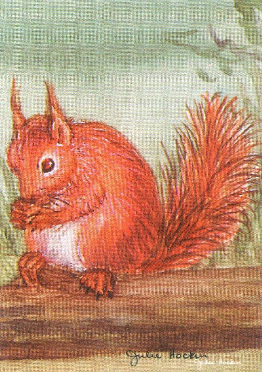 Rectangular Keyring - Red Squirrel