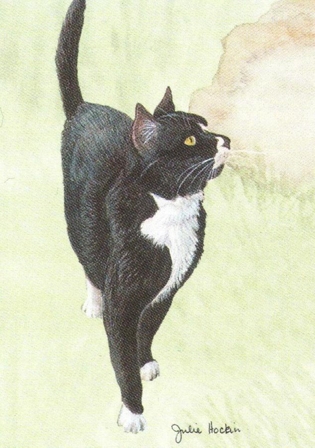 Rectangular Keyring - Black Cat