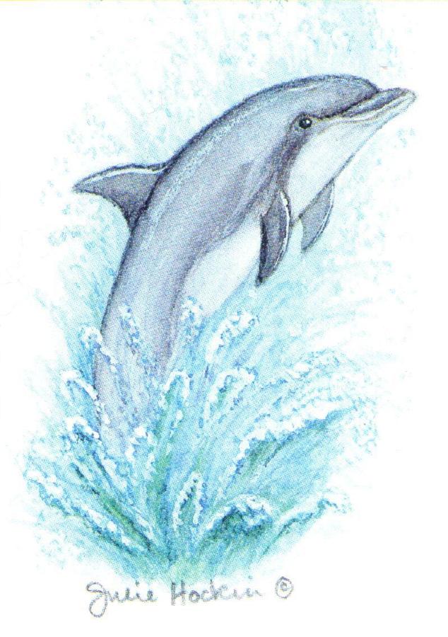 Rectangular Keyring - Dolphin