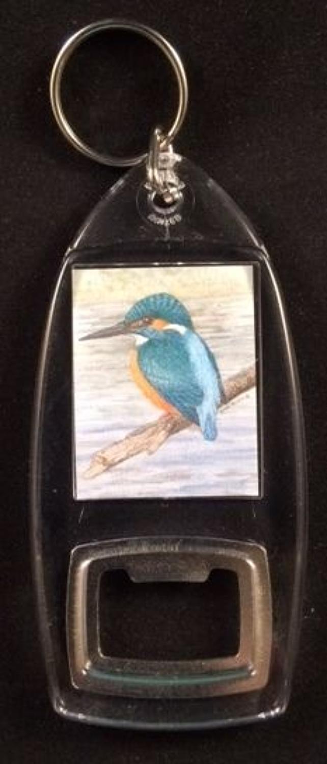 Bottle Opener Keyring - Kingfisher