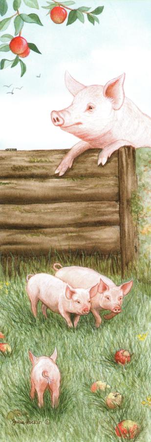 Bookmark - Pigs
