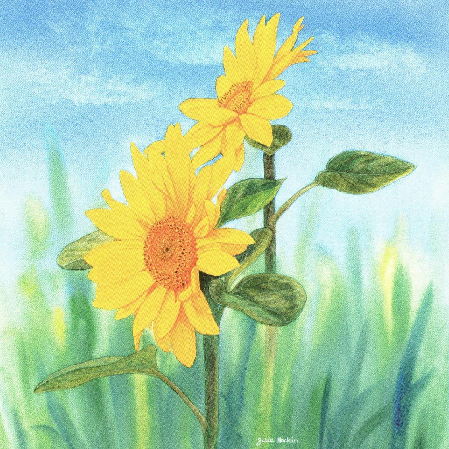 Acrylic Coaster - Sunflowers