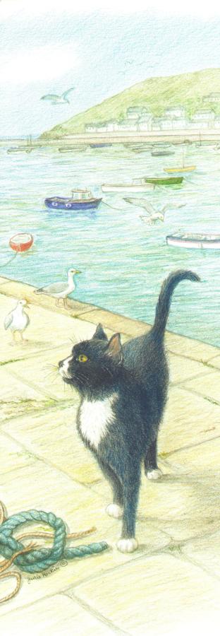 Bookmark - Cat on the Quay