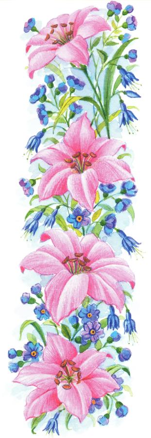 Bookmark - Pink Lily