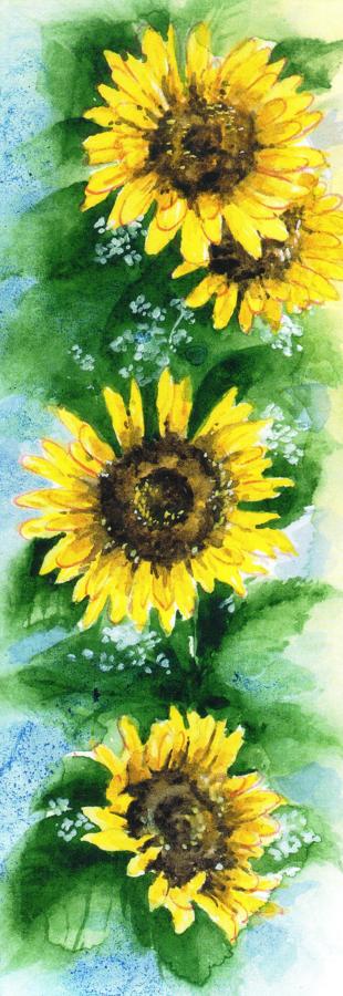 Bookmark - Sunflowers