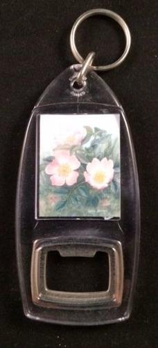 Bottle Opener Keyring - Wild Rose