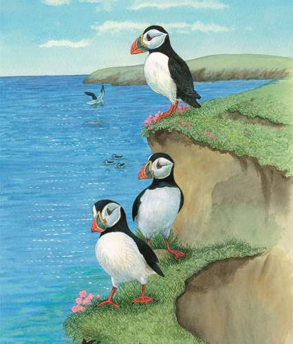 Shopping Bag - Puffins