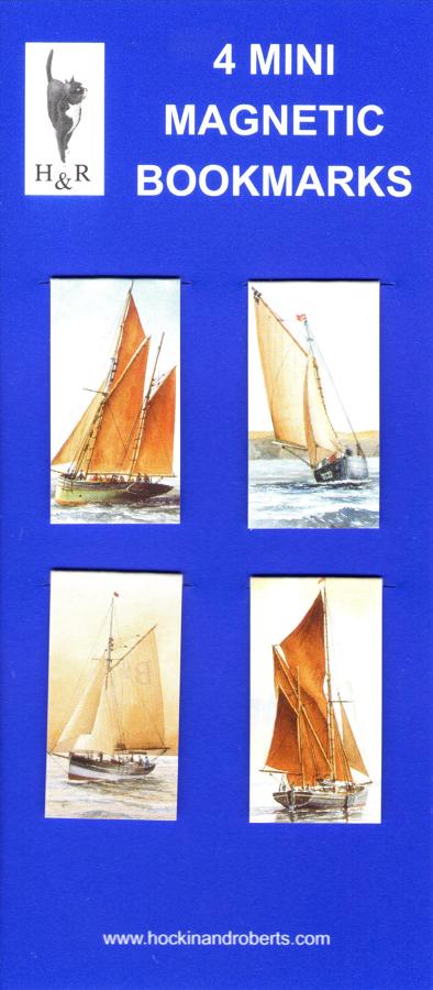 Set of Mini Magnetic Bookmarks - Boats