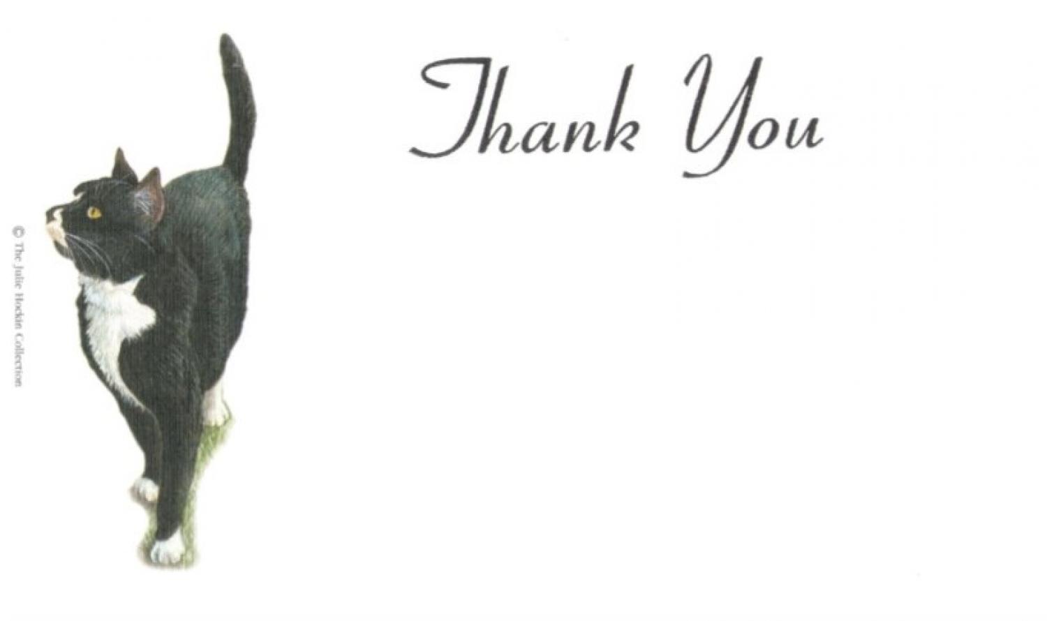 Thank You Cards - Black Cat
