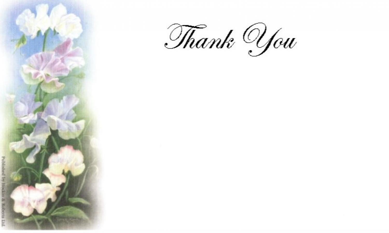 Thank You Cards - Sweet Pea