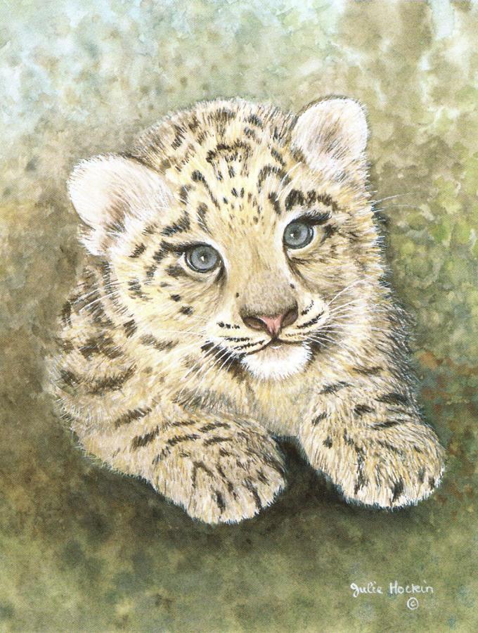 Magnetic Fridge Pad - Snow Leopard Cub