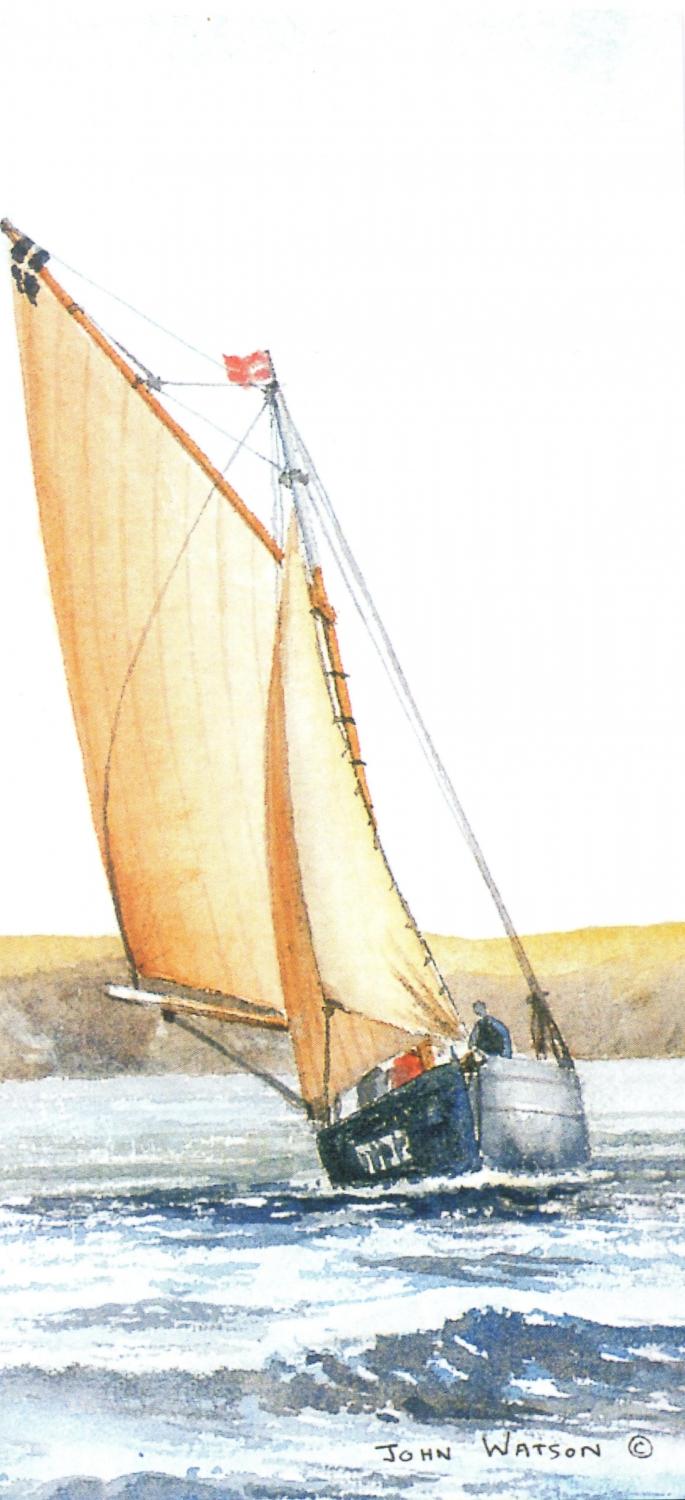 Tall Card - Cornish Oyster Boat